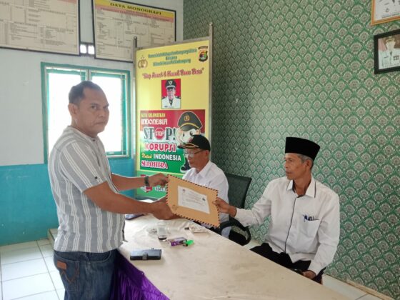 Diduga Ada Mark Up, Dana Desa Tanjung Baru. Topan RI Beri Surat Klarifikasi