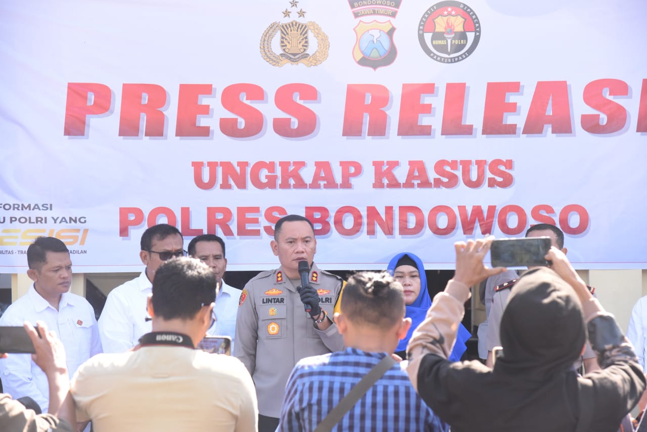 Polres Bondowoso Berhasil Amankan Tersangka Jual Beli Senjata Api Ilegal Secara Online