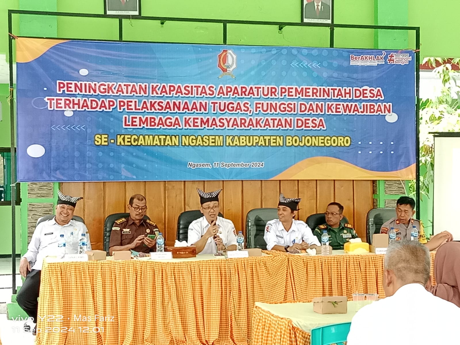 Giat Peningkatan Kapasitas Aparatur Pemerintah Desa Terhadap Pelaksanaan Tugas, Fungsi dan Kwajiban Lembaga Kemasyarakatan Desa se Kecamatan Ngasem Berjalan Lancar.